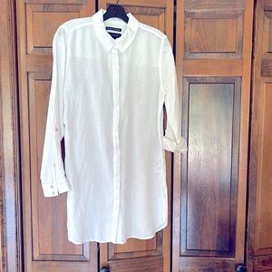 White linen tunic, size medium
